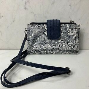 SAKROOTS Coated Cotton Canvas Crossbody Purse